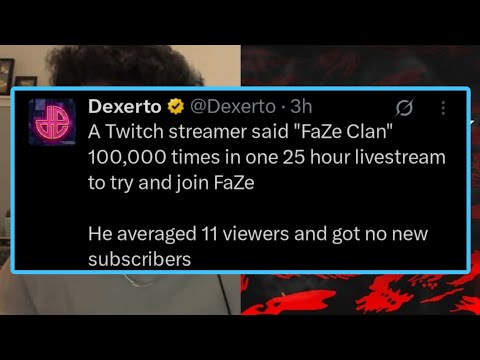 Bro said "Faze Clan" 100,000 times for 11 viewers 😭