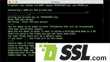 How to Manually Generate a Certificate Signing Request (CSR) Using OpenSSL
