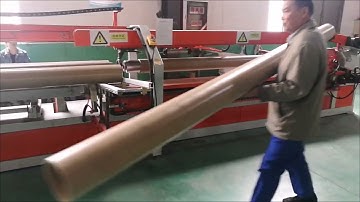 Number Control Single Blade Paper Tube Cutting, Seamless Paper Core Cutter #papercorecuttingmachine