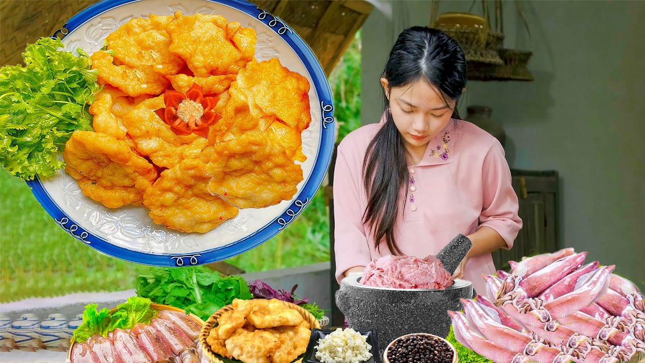 Harvesting Fresh Squid, Cook Delicacies, Sell Market Village Specialties! | Lam Anh New Life