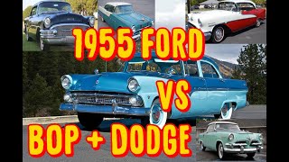 [Dealer Film] 1955 Ford Fairlane vs BOP/Dodge Colorized
