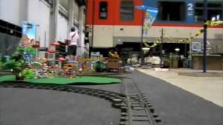 VasutFest2009 - G Playmobil - ModellShow Playmobil city train-cam 1 (YouTube SoundTrack)