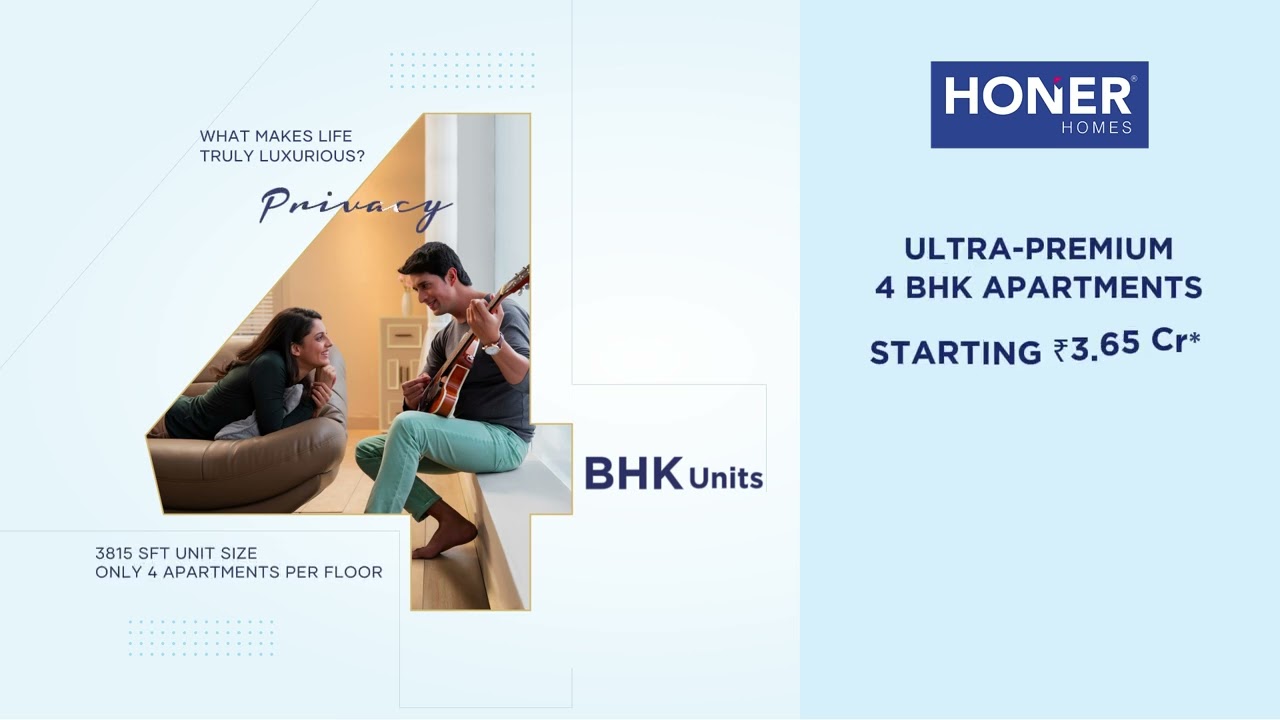 4 BHK Apartment in Kukatpally - Honer Signatis starting from ₹3.6 Cr