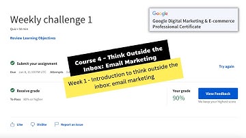 Think outside the inbox email marketing weekly challenge 1 || theanswershome