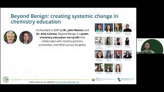 Beyond Benign and the Green Chemistry Teaching and Learning Community (GCTLC)