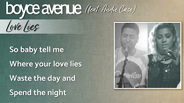 Love Lies - Khalid & Normani (Lyrics)(Boyce Avenue ft Andie Case acoustic cover) on Spotify & Apple
