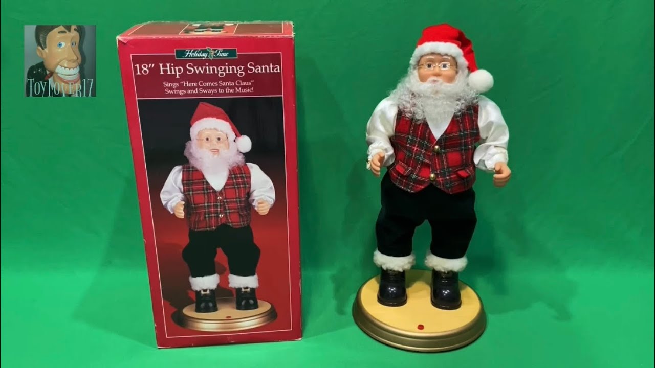 Gemmy 1998 Hip Swinging Santa - “Here Comes Santa Claus” - YouTube
