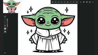 Baby Yoda Coloring Fun Star Wars Kids Art