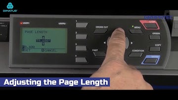 Dimatur – Graphtec FC 8600 Adjusting the Page Length
