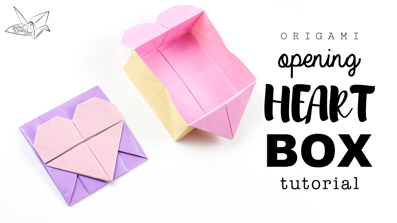 Origami Opening Heart Box / Envelope Tutorial ♥︎ Design Francis Ow ♥︎ Paper Kawaii YouTube