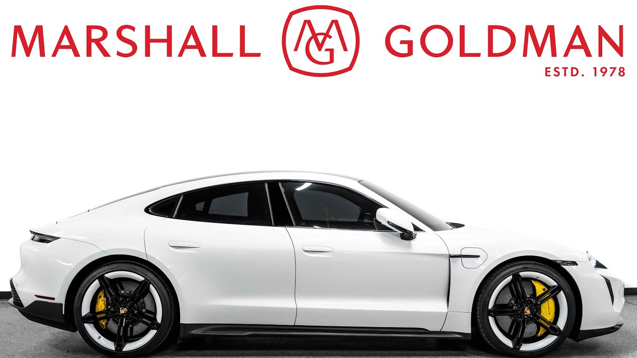 2022 Porsche Taycan Turbo S in Carrara White Metallic over Black for sale