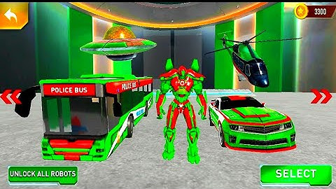 Bus Robot Car Transform War– Spaceship Robot game Grand Battle Robots in Police Bus Robot Games 2021