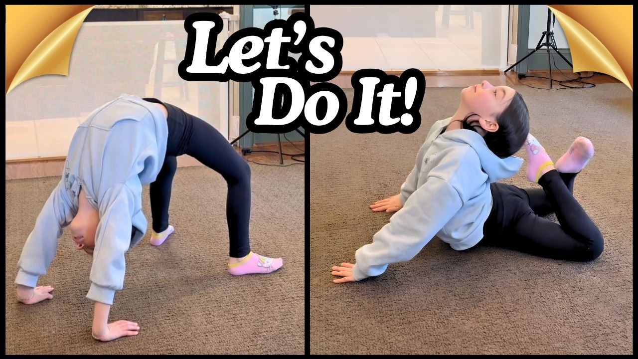 Before the Big Flips! 🤩 Evie’s Super Fun Warm-Up!