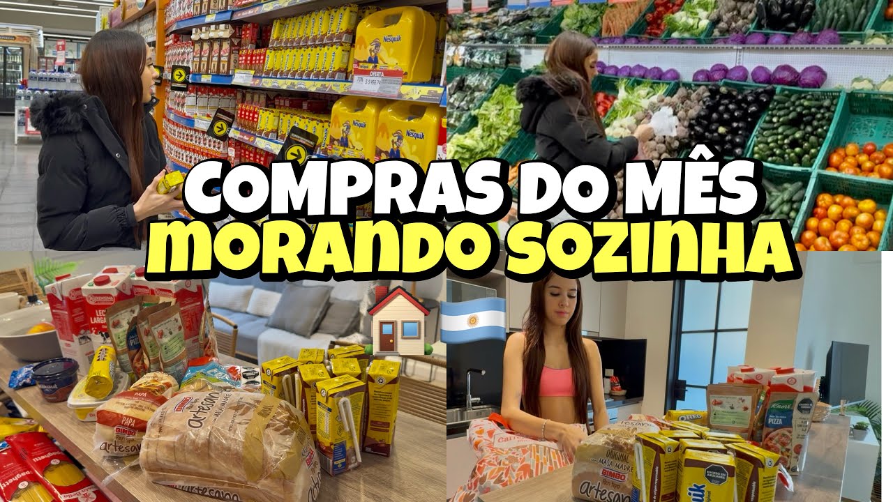 COMPRAS DO MÊS| morando sozinha na Argentina🇦🇷