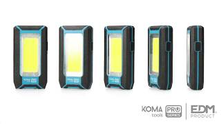 Linterna LED COB 500Lumens. KOMA TOOLS PRO SERIES.