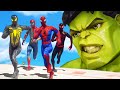 Spider Man Army VS Hulk | Iron Spider Suit, Black Spider Man, Spider Anti Ock