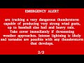 Severe Thunderstorm Warning Issued for South Central Alberta (Calgary) by Environment Canada