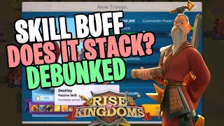 Sun Tzu   YSG How Do ' Skill Buff Stack ' in RoK Best EPIC Guide | Rise of Kingdoms