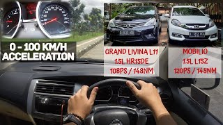 0 - 100 km/h : Mobilio vs Grand Livina Acceleration Indonesia | by ASPROS AUTO