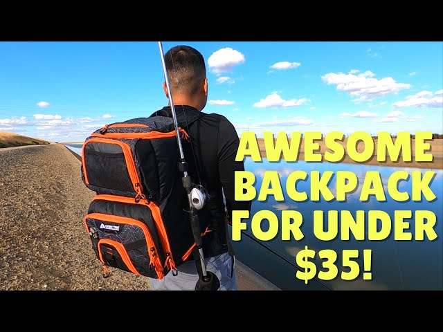 Ozark Trail Elite Fishing Tackle Backpack with Bait Cooler Review, Must  Have!