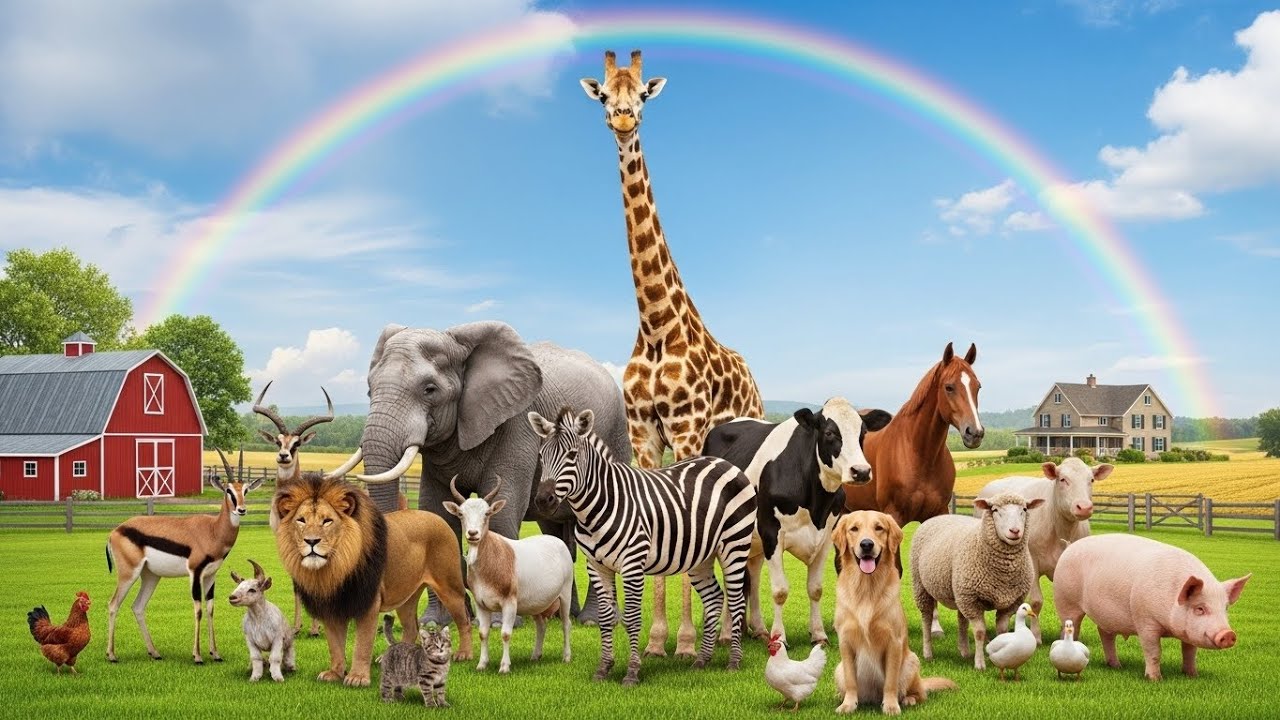 Cute Animal Moments Lion, Elephant, Chicken, Tiger, Zebra, Sheep, Horse – Animal Video