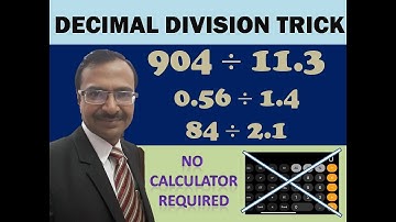 Trick 172 - Shortcut to Divide Decimal Numbers Easily