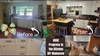 Contact Paper & Peel And Stick Tile for Affordable Kitchen Makeover
