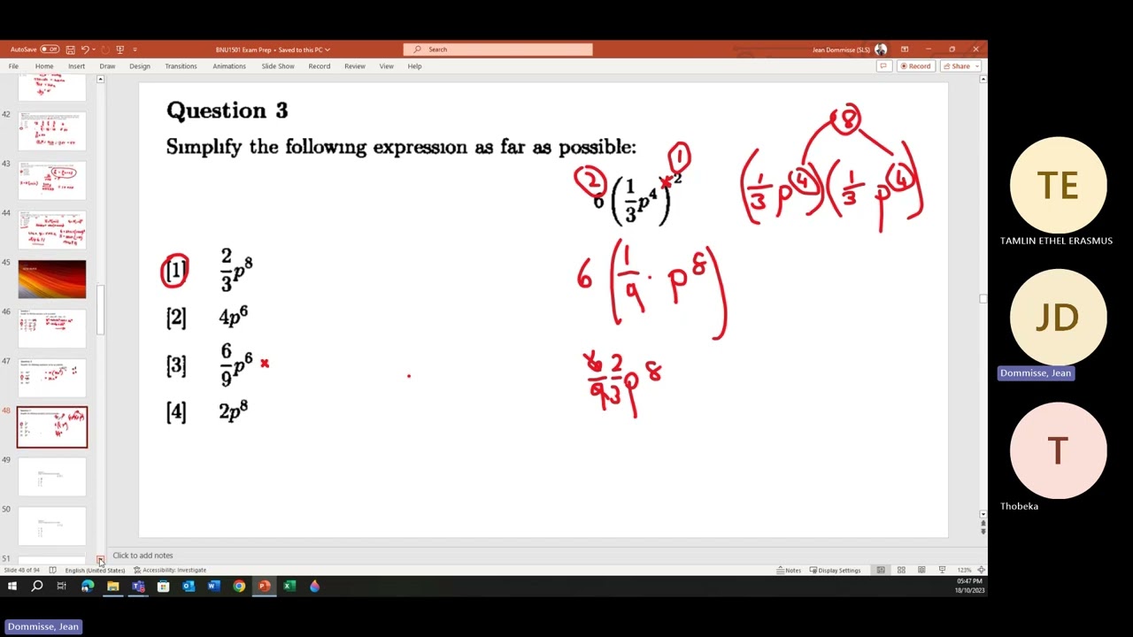 Basic Numeracy Skills BNU1501 Exam Prep Session