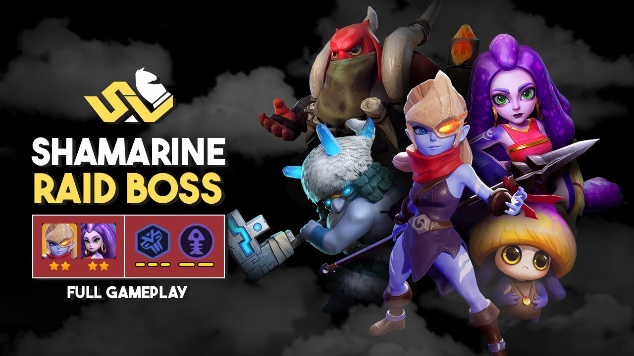 SHAMARINE RAID BOSS 👹🪼🔥 6 SHAMAN 4 MARINE | SACRED LANCER CARRY ⭐ AUTOCHESS #46 ♟️