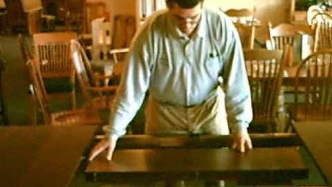 Storing leaves in your Amish made table