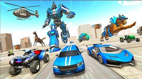Police Tiger Robot Car Game 3D-Android Gameplay #2023