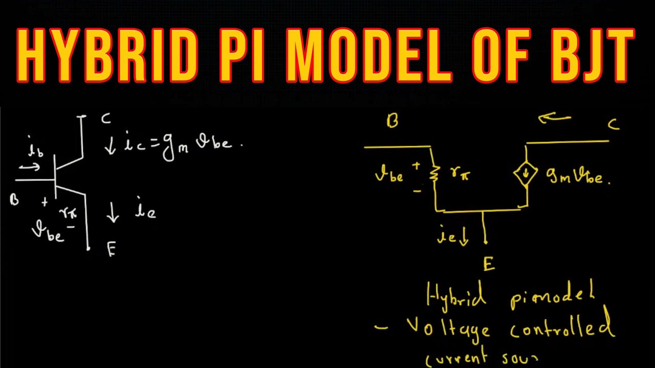 Hybrid pi model of BJT - YouTube
