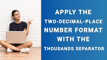 Apply the two-decimal-place number format with the thousands separator shortcut key in MS Excel