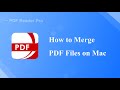 How to Merge PDF Files on Mac? | PDF Reader Pro