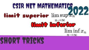 CSIR NET MATHEMATICS|Feb 2022|Part B|Limit superior and inferior|#csirnetmathematics#csirnetjune2021