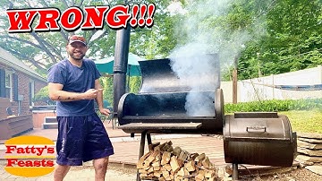 OFFSET SMOKER FIRE MANAGEMENT FOR BEGINNERS | How To Burn A Clean Fire | Fatty