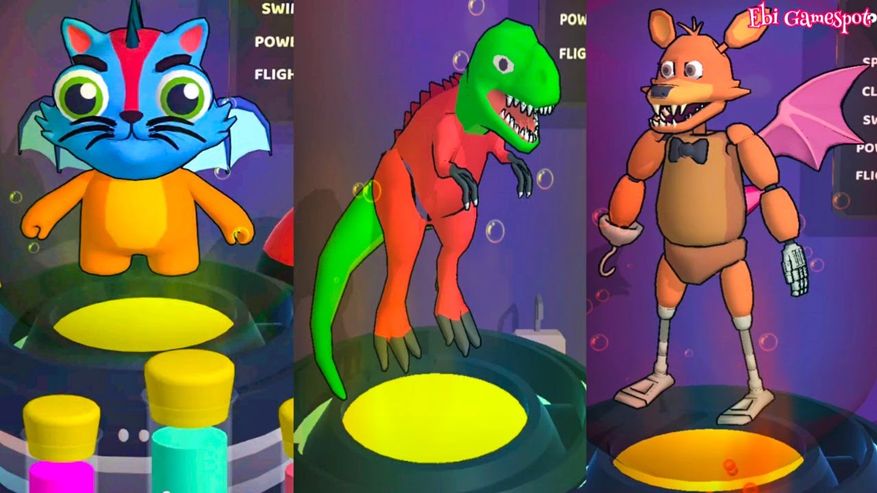 Jadi Alien Bebek Beruang Kucing & Dino | Game Merge Monsters @ebigamespot7599