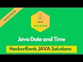 HackerRank Java Date and Time problem solution in Java | Java solutions | Programmingoneonone