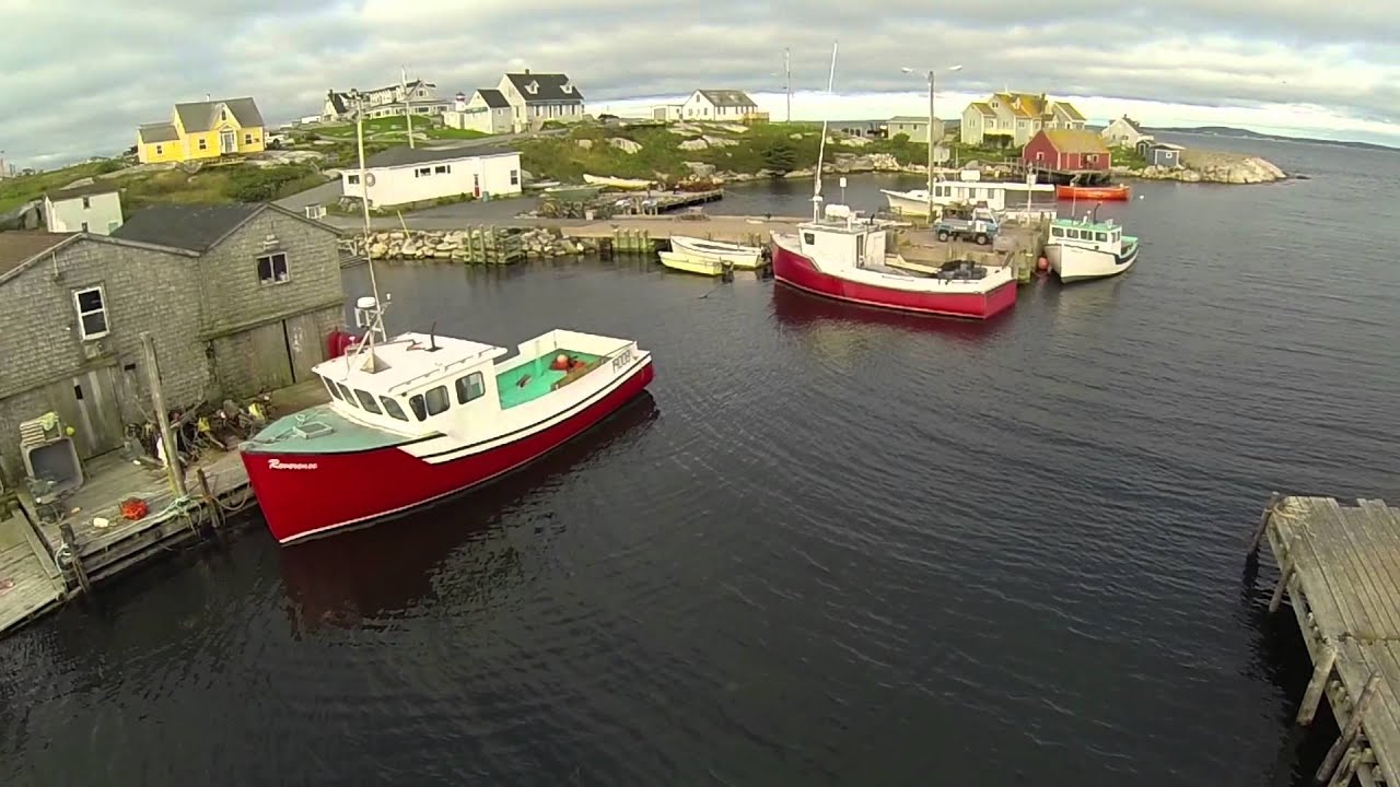 Peggy's Cove from above YouTube
