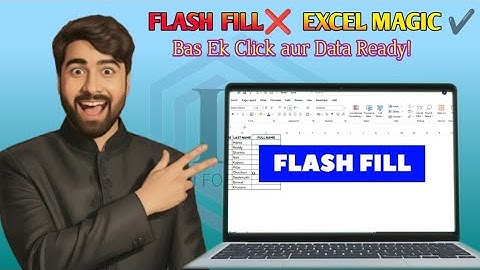 "Excel Flash Fill = Time Saving Hack 🔥"