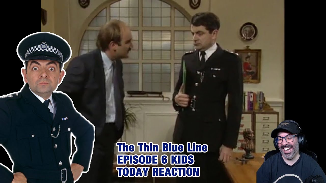 American Reacts to The Thin Blue Line Series 1 Episode 6 Kids today