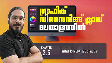 2.5 White Space/ Negative Space | Fundamental Principles of Graphic Design Malayalam | Full Course