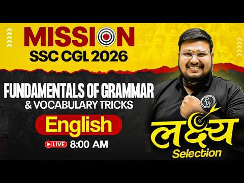 SSC CGL English Class 2026 | English Grammar | Vocab Tricks | SSC CGL 2026 English by Bhragu Sir