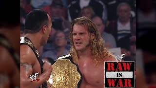 The Rock  Chris Jericho Vs Booker T  Test Part 2 stone Cold  Kurt Angle Segment  Raw Is War