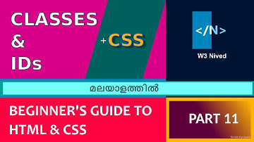 HTML & CSS ൽ .class, #id എന്താണ്? - classes and IDs in web development - Malayalam