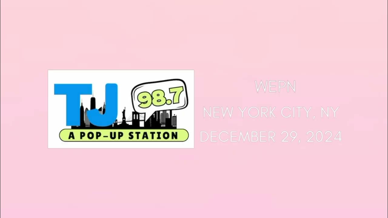 Wepn fm new york city ny tj98 7 hourly station id december 29