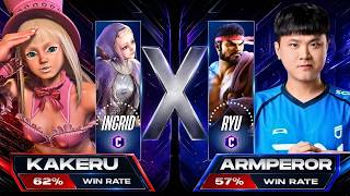 SF6 ▰ KAKERU (Ingrid) vs ARMPEROR (Ryu) FULL GAMEPLAY ▰ Street Fighter 6