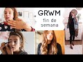 GRWM: Maquillaje+pelo+outfit de un sábado cualquiera 🖤