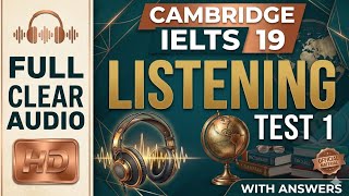 Cambridge 19 listening test 1 with answers | Full screen | HD | Full Audio