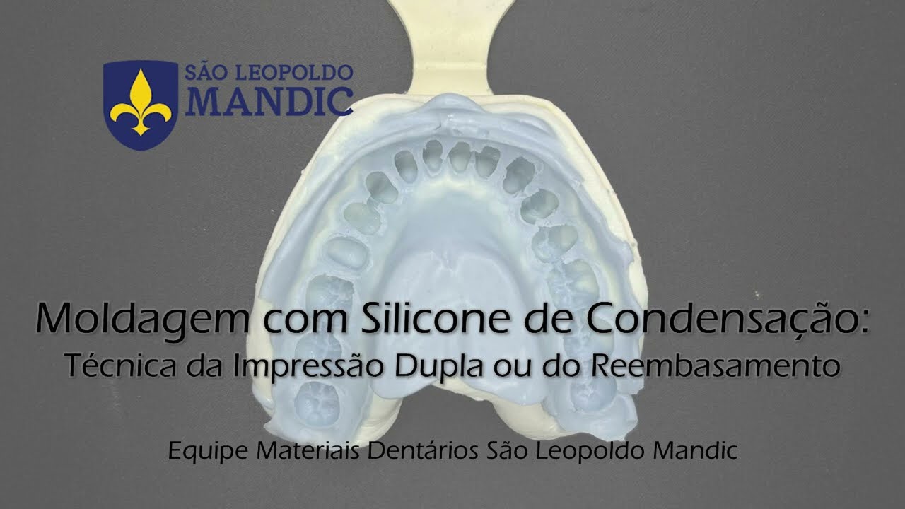 Manipulação e moldagem com silicone de condensação pela técnica da dupla impressão